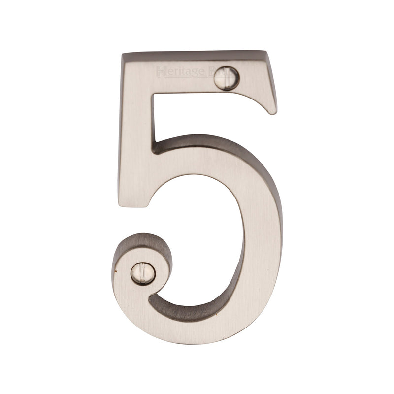 Heritage Brass Slim Profile Face Fix Number