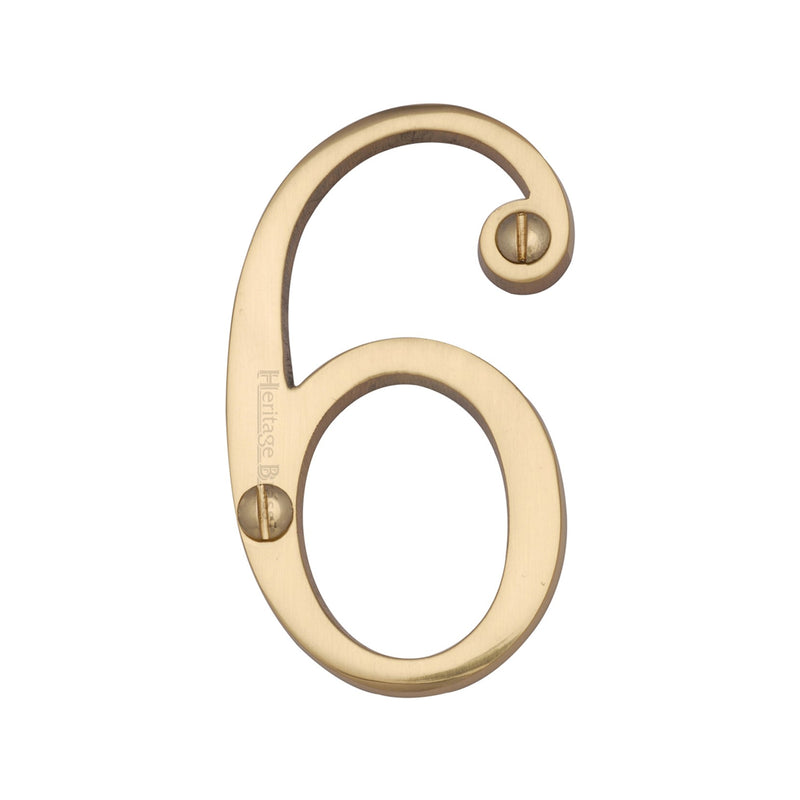 Heritage Brass Slim Profile Face Fix Number