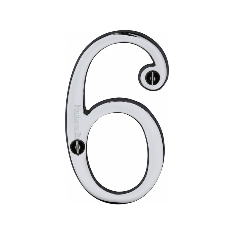 Heritage Brass Slim Profile Face Fix Number