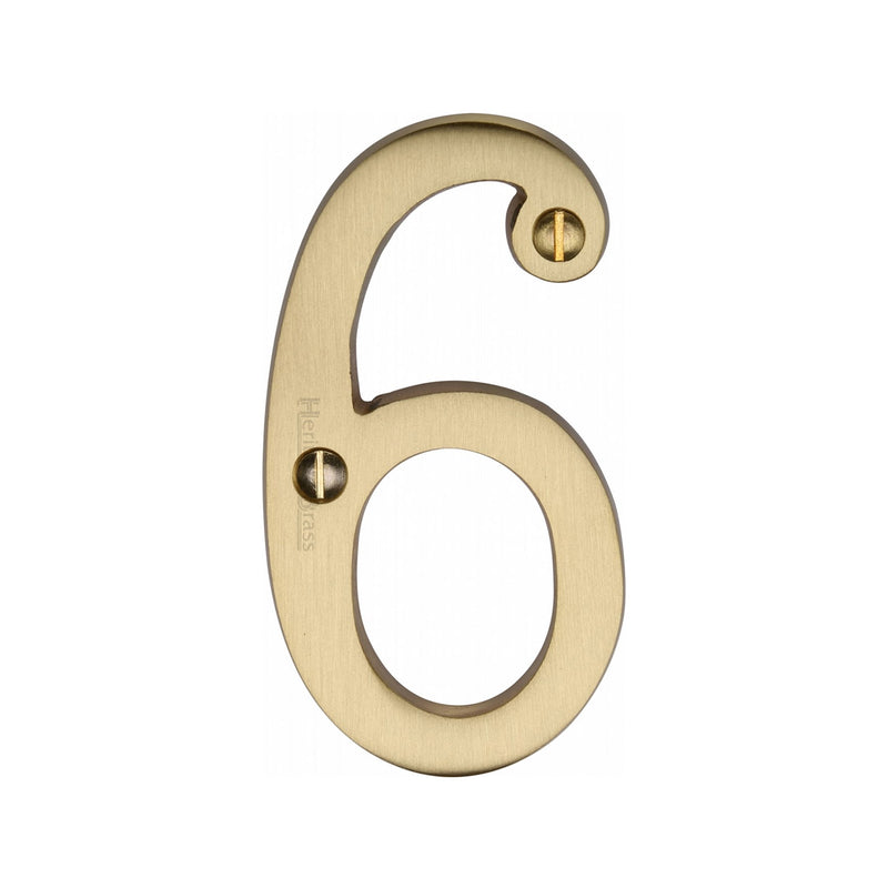 Heritage Brass Slim Profile Face Fix Number