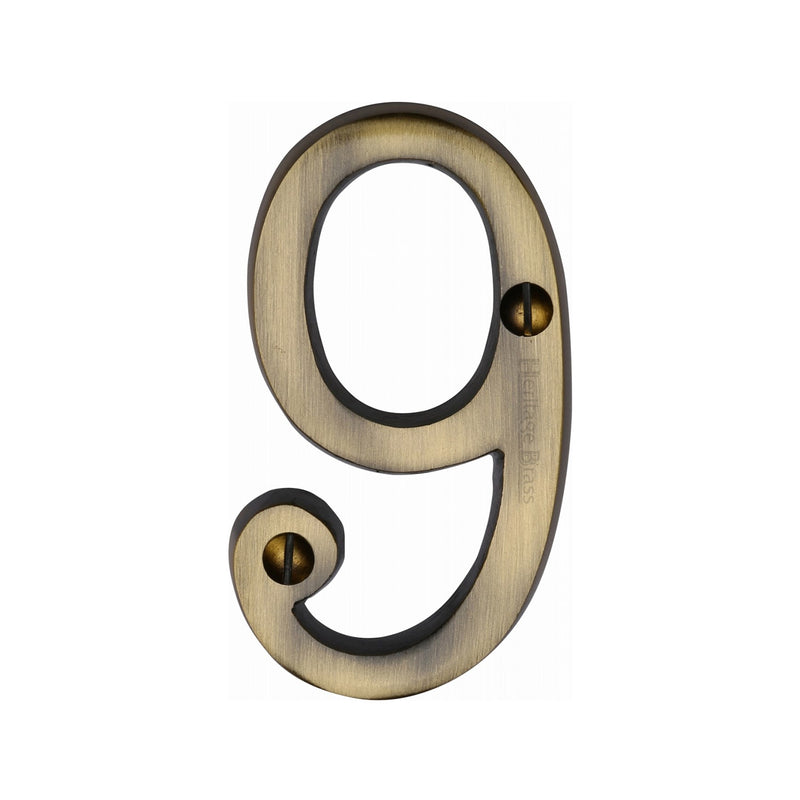 Heritage Brass Slim Profile Face Fix Number