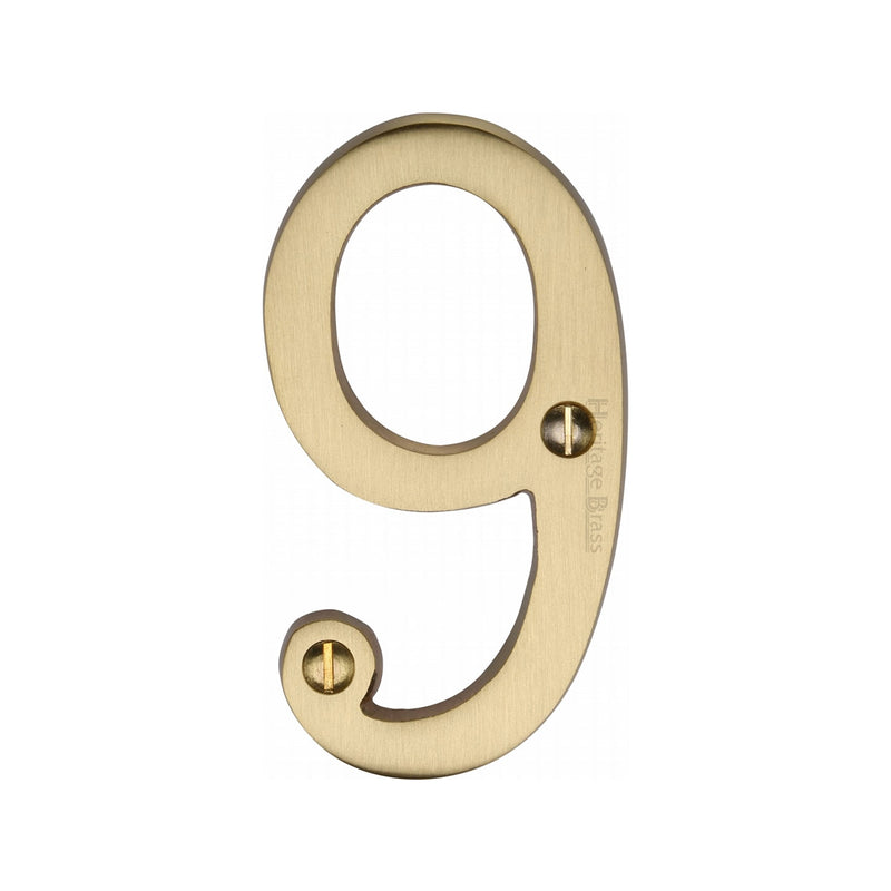 Heritage Brass Slim Profile Face Fix Number