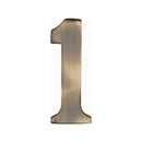 Heritage Brass Small Self Adhesive Number