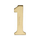 Heritage Brass Small Self Adhesive Number
