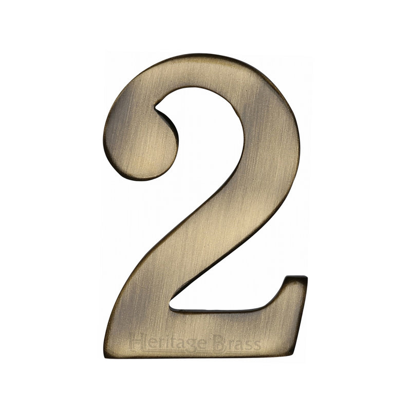 Heritage Brass Small Self Adhesive Number