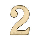 Heritage Brass Small Self Adhesive Number