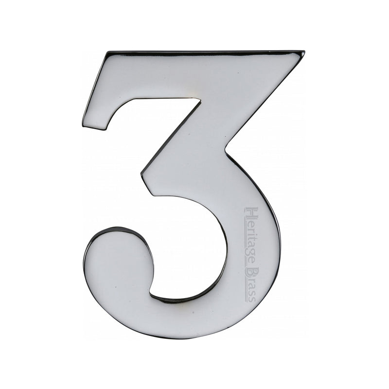 Heritage Brass Small Self Adhesive Number
