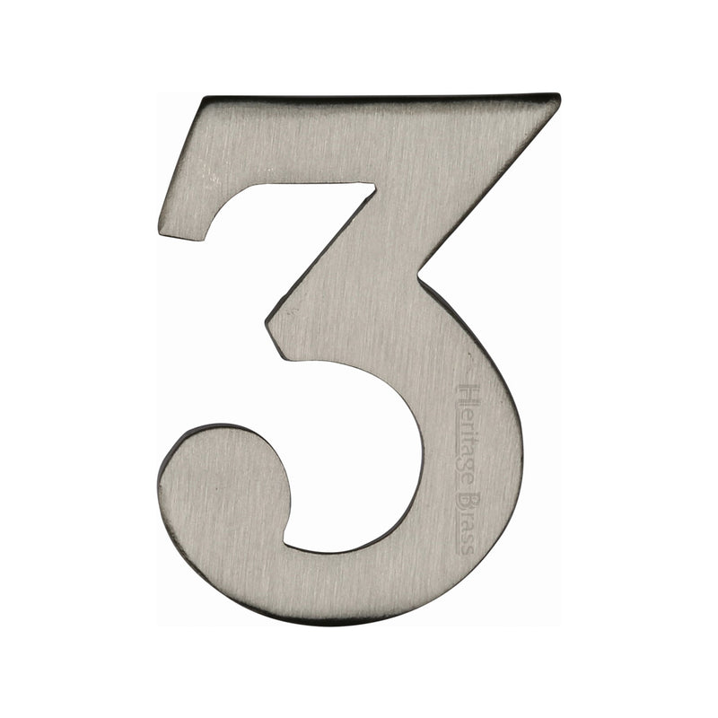 Heritage Brass Small Self Adhesive Number