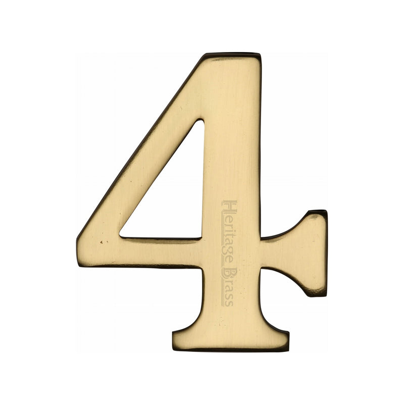 Heritage Brass Small Self Adhesive Number