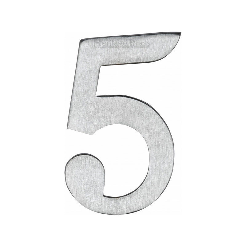 Heritage Brass Small Self Adhesive Number
