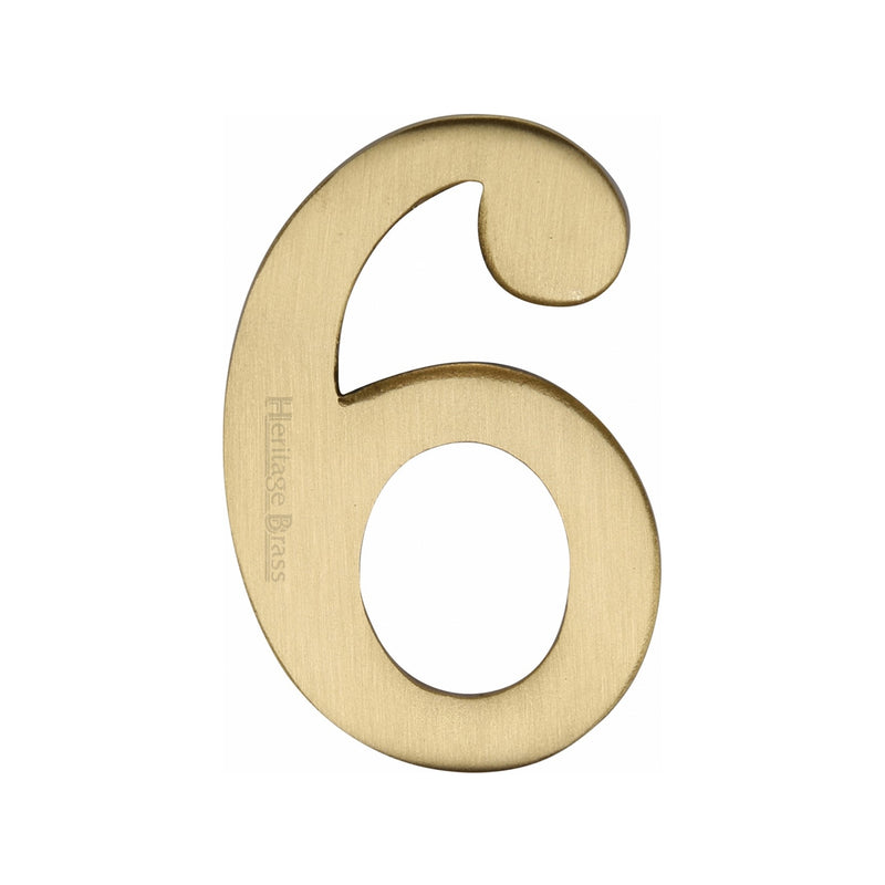 Heritage Brass Small Self Adhesive Number