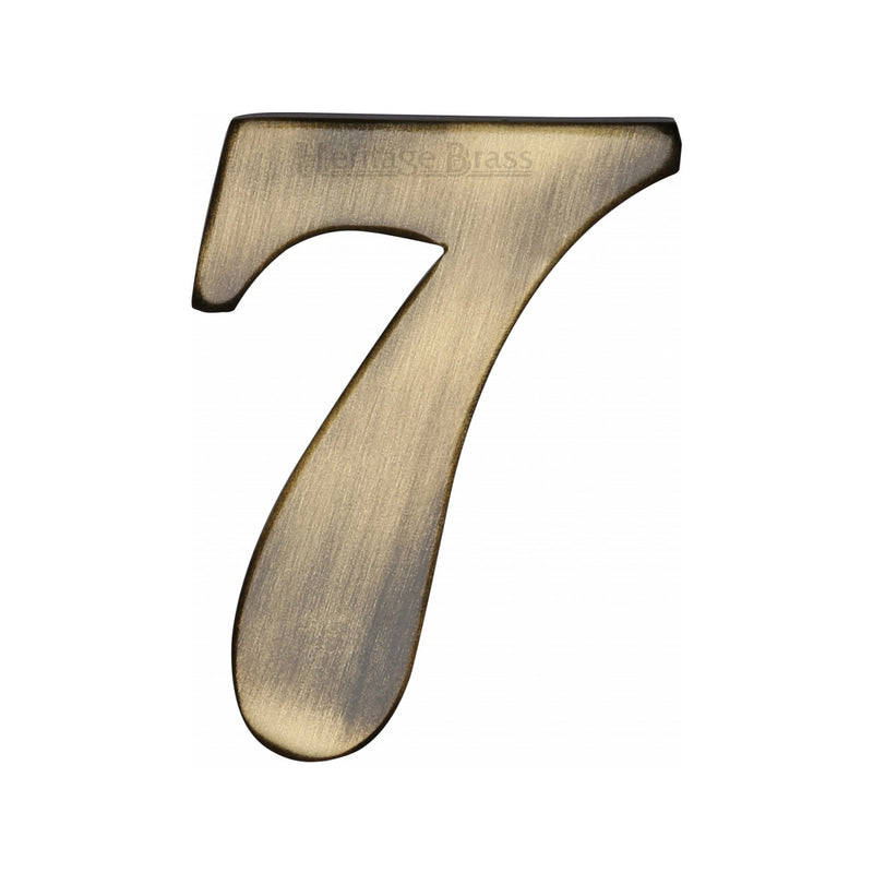 Heritage Brass Small Self Adhesive Number