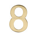 Heritage Brass Small Self Adhesive Number