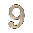 Heritage Brass Small Self Adhesive Number