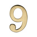 Heritage Brass Small Self Adhesive Number
