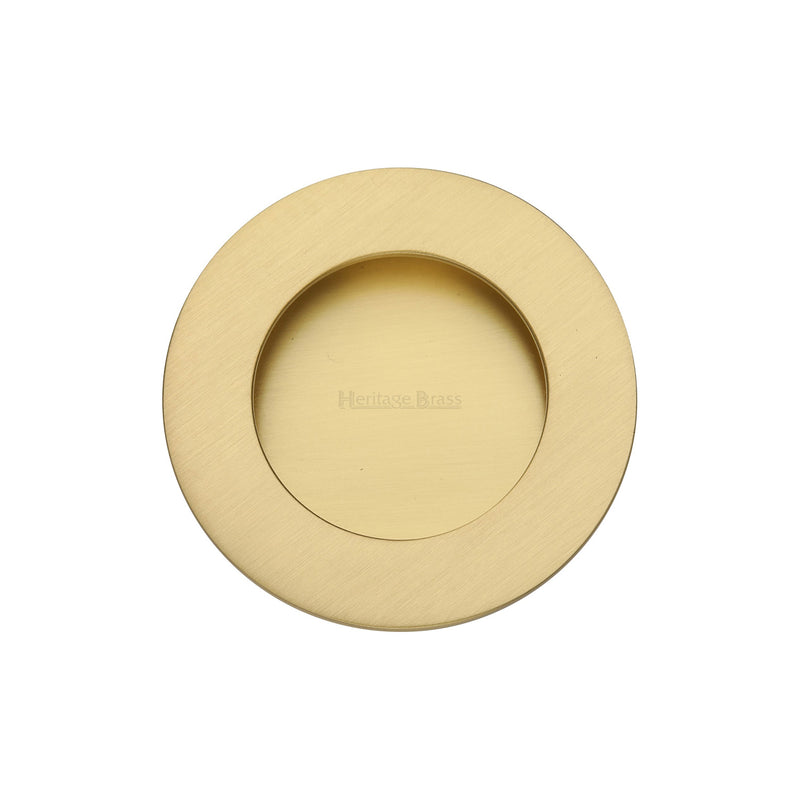 Heritage Brass Round Flush Pull - C1835