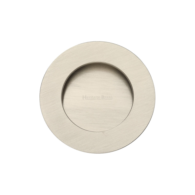 Heritage Brass Round Flush Pull - C1835