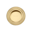 Heritage Brass Round Reeded Flush Pull