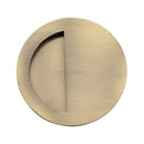 Heritage Brass Round Half Moon Flush Pull