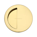 Heritage Brass Round Half Moon Flush Pull