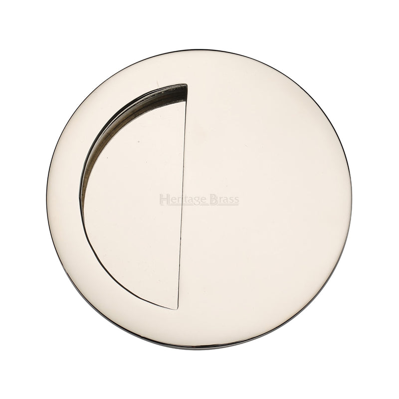 Heritage Brass Round Half Moon Flush Pull