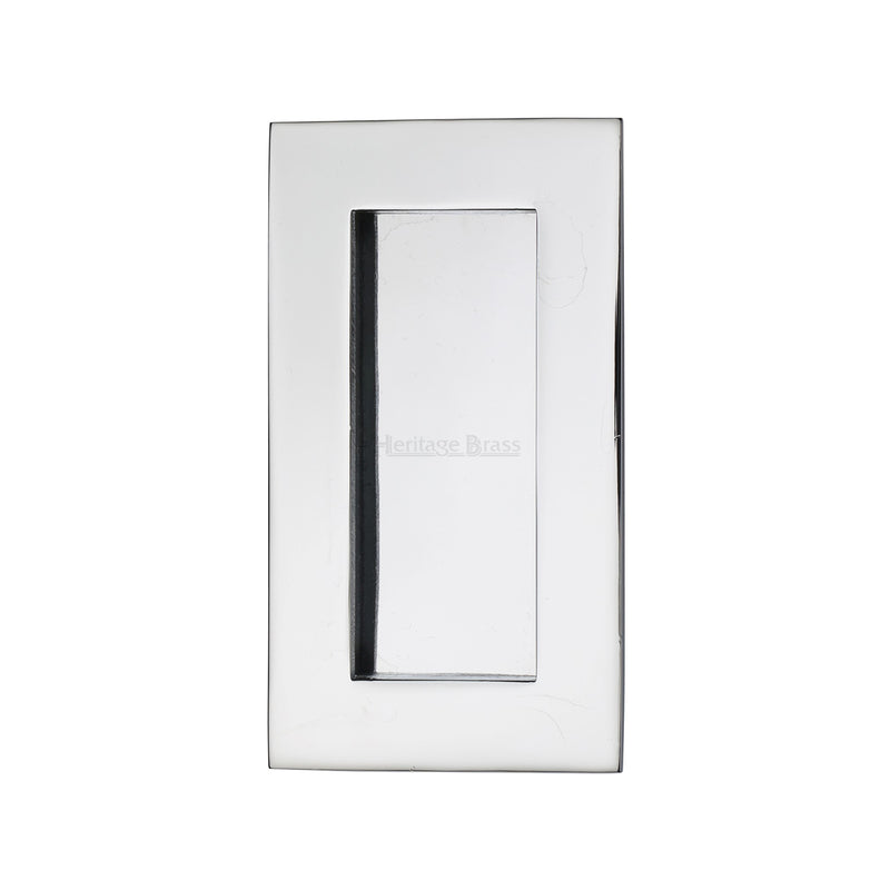 Heritage Brass Rectangular Flush Pull - C1855