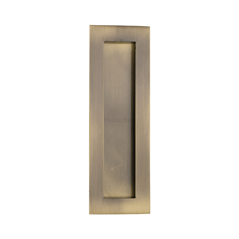 Heritage Brass Rectangular Flush Pull - C1855
