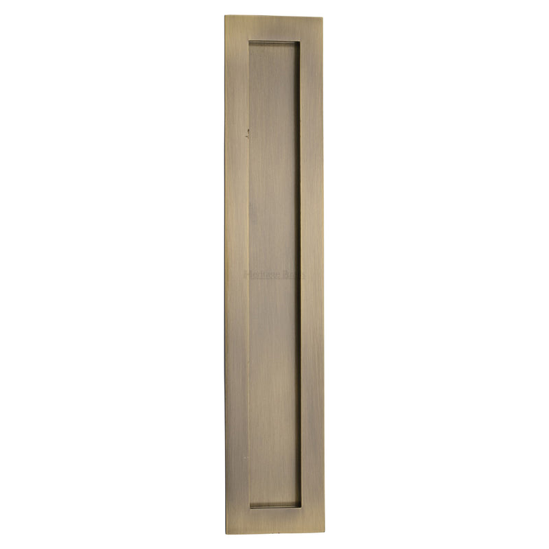 Heritage Brass Rectangular Flush Pull - C1855