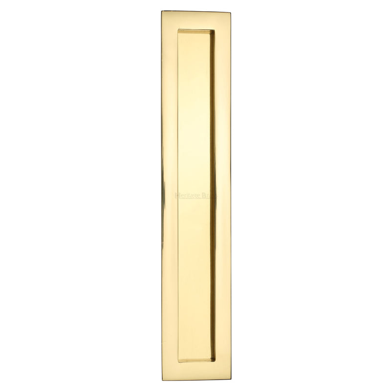 Heritage Brass Rectangular Flush Pull - C1855