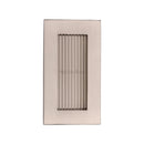 Heritage Brass Reeded Rectangular Flush Pull