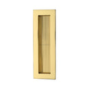 Heritage Brass Reeded Rectangular Flush Pull