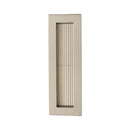 Heritage Brass Reeded Rectangular Flush Pull