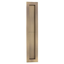 Heritage Brass Reeded Rectangular Flush Pull