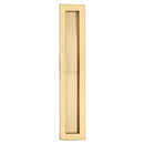 Heritage Brass Reeded Rectangular Flush Pull