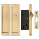 Heritage Brass Flush Pull Privacy Set