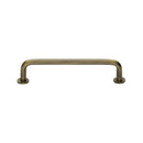 Heritage Brass Wire Cabinet Pull Handle with Rose