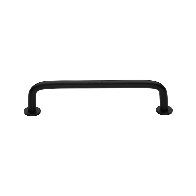Heritage Brass Wire Cabinet Pull Handle with Rose