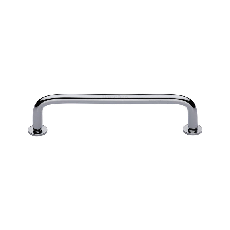 Heritage Brass Wire Cabinet Pull Handle with Rose