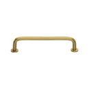 Heritage Brass Wire Cabinet Pull Handle with Rose