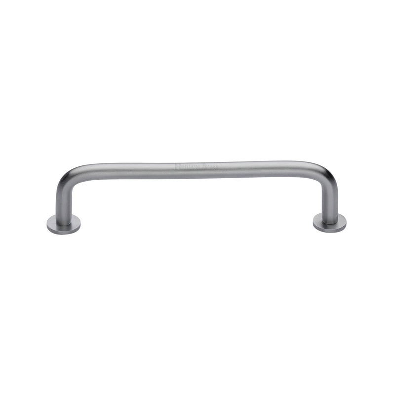 Heritage Brass Wire Cabinet Pull Handle with Rose