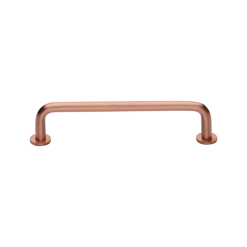 Heritage Brass Wire Cabinet Pull Handle with Rose