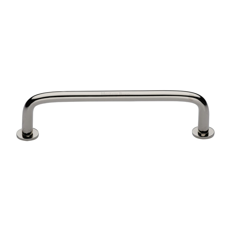 Heritage Brass Wire Cabinet Pull Handle with Rose