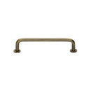 Heritage Brass Wire Cabinet Pull Handle with Rose