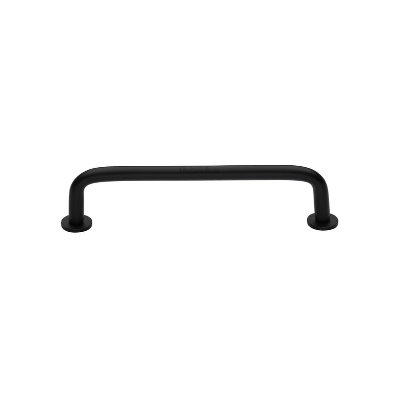 Heritage Brass Wire Cabinet Pull Handle with Rose