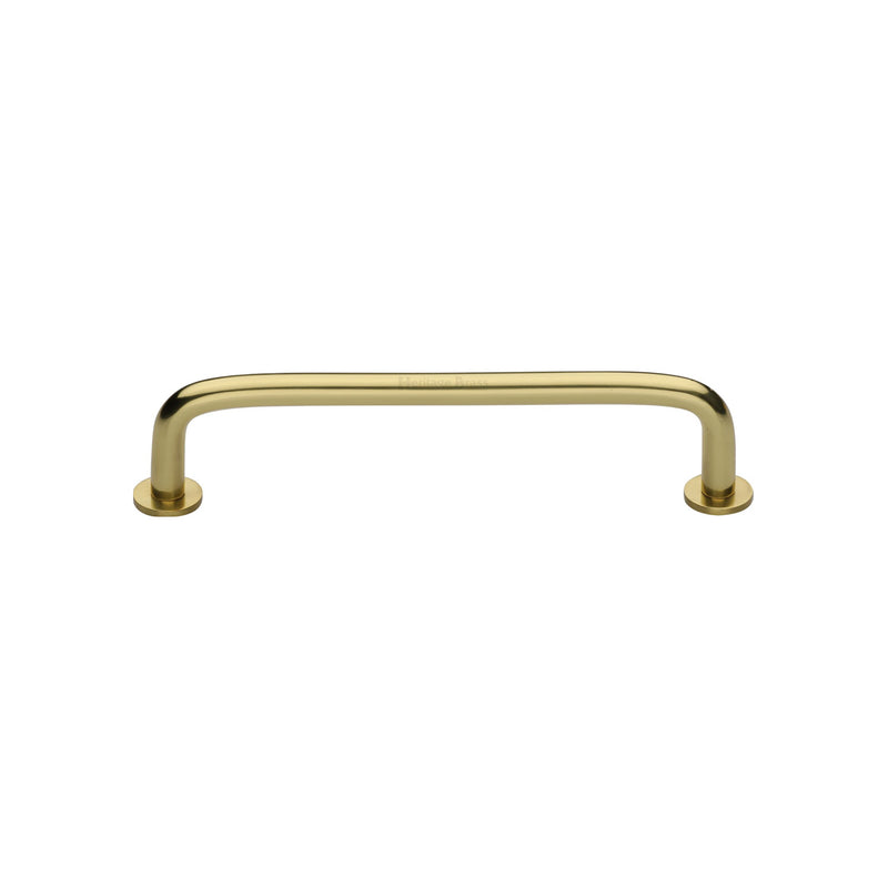 Heritage Brass Wire Cabinet Pull Handle with Rose