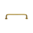 Heritage Brass Wire Cabinet Pull Handle with Rose