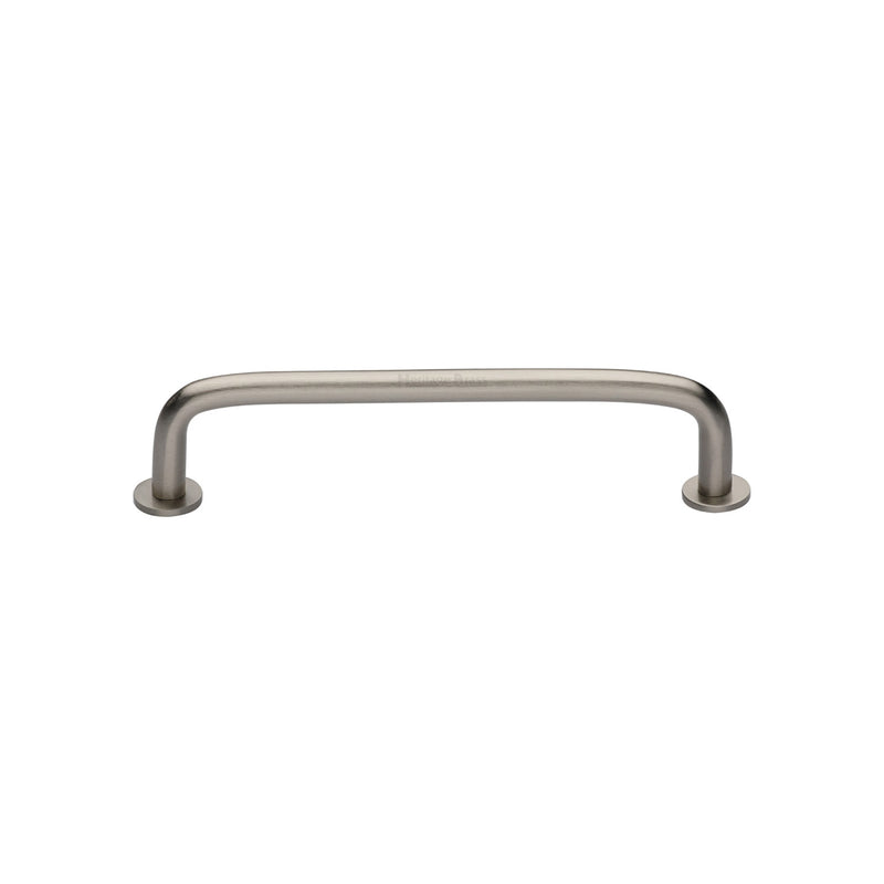 Heritage Brass Wire Cabinet Pull Handle with Rose