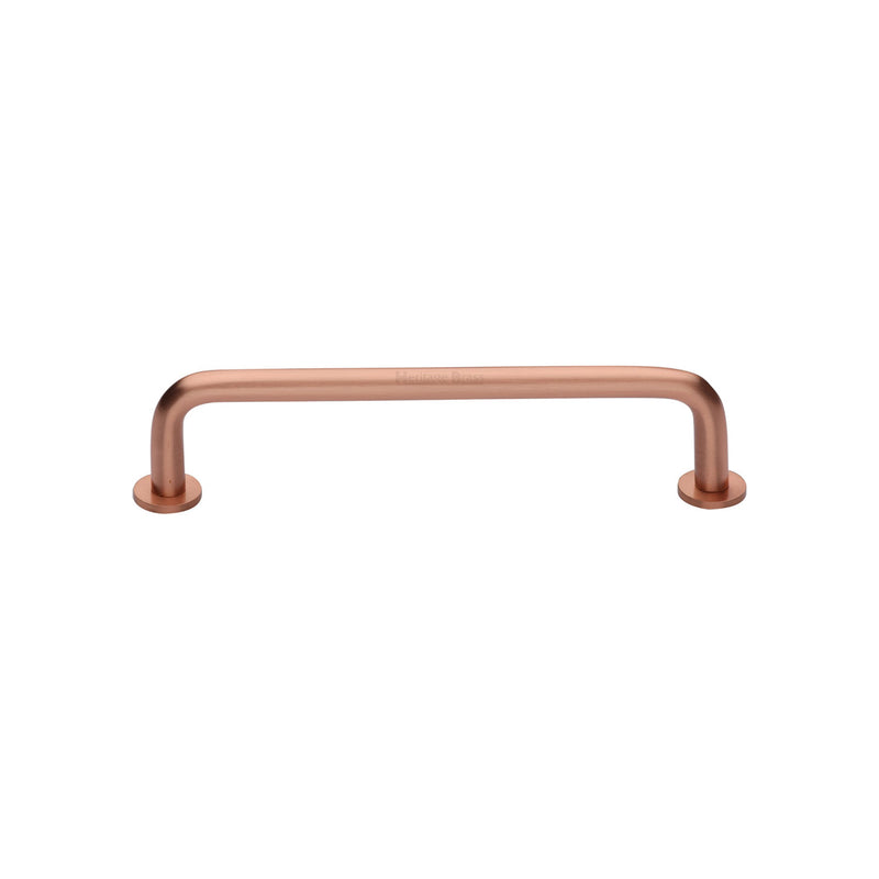 Heritage Brass Wire Cabinet Pull Handle with Rose