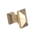 Heritage Brass Pyramid Cabinet Knob
