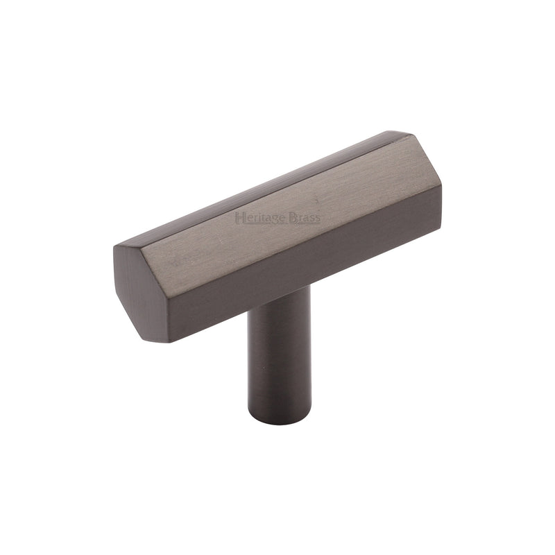 Heritage Brass Hexagon T-Bar Cabinet Knob